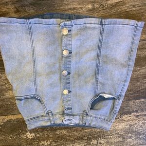 jean skirt